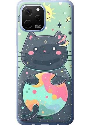 Чехол на huawei nova y61 милый котик хуавей нова у61