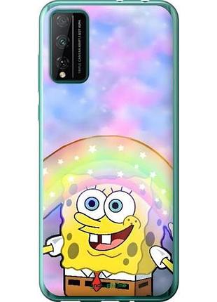 Чехол на huawei honor play 4t pro спанч боб, sponge bob хуавей хонор плей 4т про