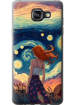 Чехол на samsung galaxy a5 (2016) a510f девушка арт самсунг а5 (2016) а510ф