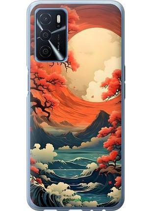 Чехол на oppo a16 природа японии оппо а16