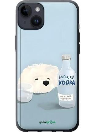 Чехол на iphone 14 plus пес водка айфон 14 плюс