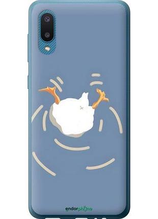 Чехол на samsung galaxy a02 a022g смешная утка, гусь самсунг а02 а022г