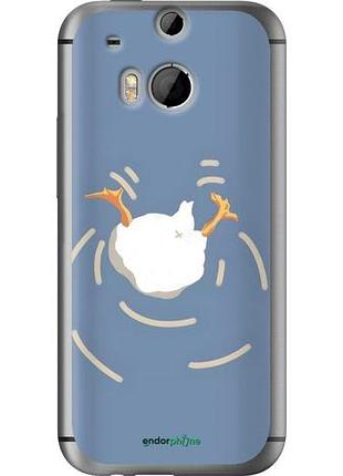 Чехол на htc one m8 смешная утка, гусь хтс ван м8