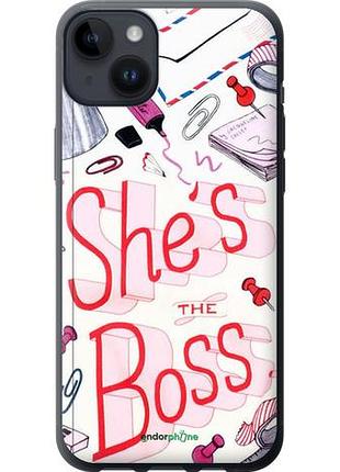 Чехол на iphone 14 plus she's the boss "4254u-2645-10746"