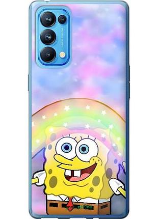 Чехол на oppo reno5 pro спанч боб, sponge bob оппо рено5 про