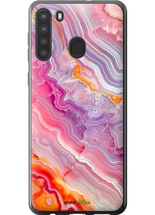 Чехол на samsung galaxy a21 мрамор 2