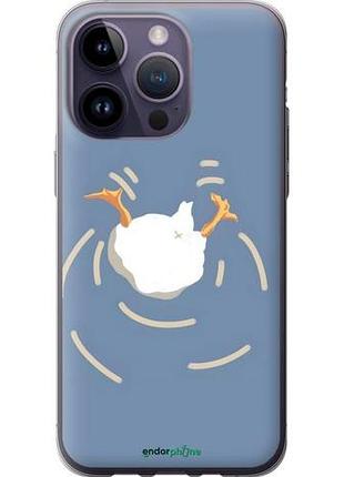 Чехол на iphone 14 pro max смешная утка, гусь айфон 14 про макс