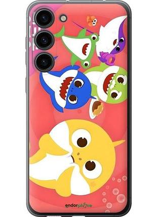 Чехол на samsung galaxy s23 plus бейби шаркс самсунг с23 плюс