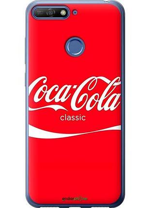 Чехол на huawei honor 7c кока кола хуавей хонор 7с