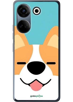 Чехол на tecno camon 20 pro забавный корги текно камон 20 про