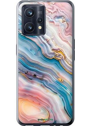 Чехол на realme 9 pro plus мрамор красивый риалми 9 про плюс