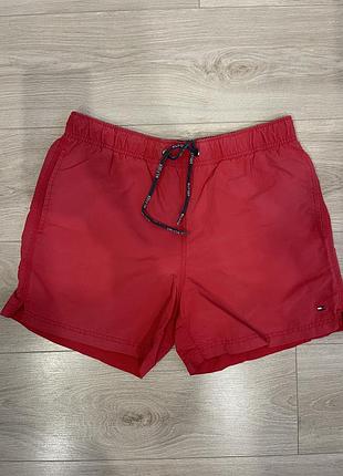 Спортивні шорти плавки tommy hilfiger червоні s