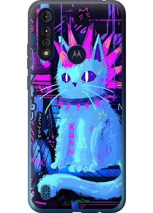 Чехол на motorola g8 power lite кот панк моторола г8 повер лайт