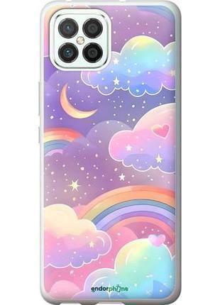 Чехол на huawei nova 8 se облака и радуга