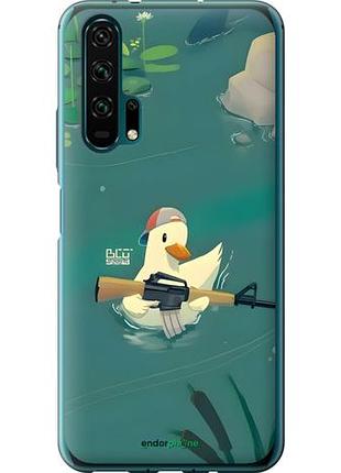Чехол на huawei honor 20 pro уточка с автоматом хуавей хонор 20 про