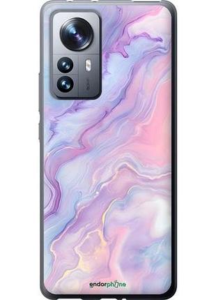 Чехол на xiaomi 12 pro нежный мрамор сяоми 12 про