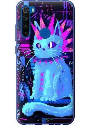 Чехол на xiaomi redmi note 8t кот панк сяоми редми ноут 8т