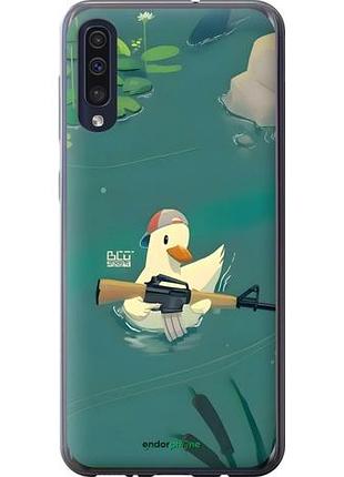Чехол на samsung galaxy a30s a307f уточка с автоматом самсунг а30с а307ф
