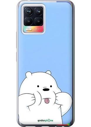Чехол на realme 8 милый мишка риалми 8