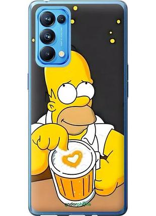 Чехол на oppo reno5 pro гомер пиво