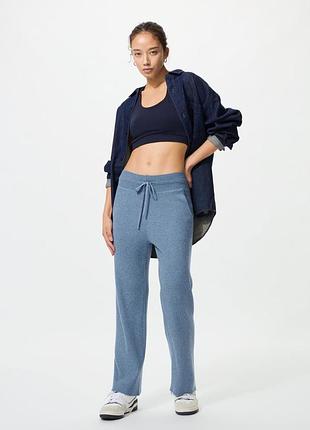 Брюки knit ribbed uniqlo (483301)