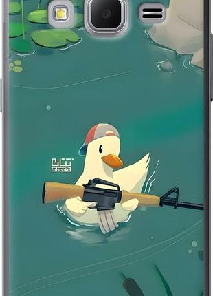 Чехол на samsung galaxy core prime g360h уточка с автоматом самсунг кор прайм г360х