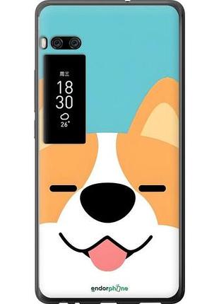Чехол на meizu pro 7 plus забавный корги мейзу про 7 плюс