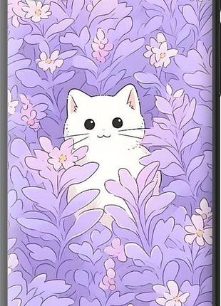 Чехол на htc desire 816 котик в цветах хтс дизайр 816