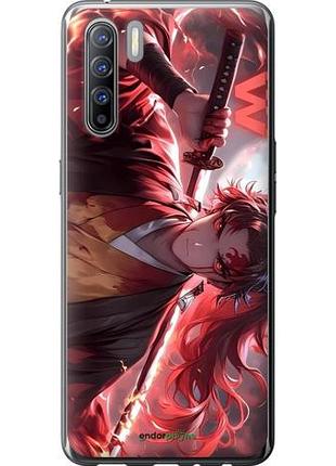 Чехол на oppo reno 3 аниме самурай оппо рено 3