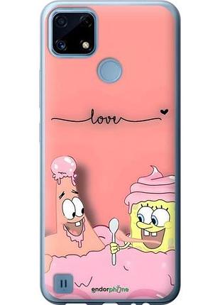 Чехол на realme c21 спанч боб, sponge bob риалми с21