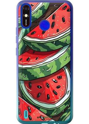 Чехол на tecno spark 4 lite арбуз