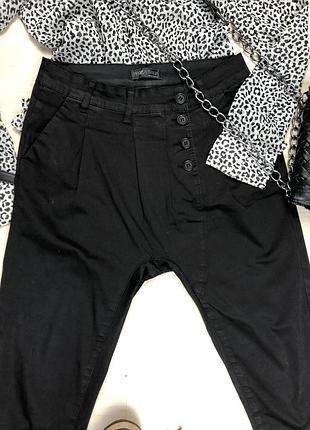 Штаны высокие с интересной ширинкой 4