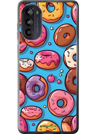 Чохол на motorola moto g52 пончики