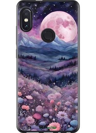 Чехол на xiaomi redmi note 5 ночь луна арт сяоми редми ноут 5