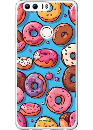 Чехол на huawei honor 8 пончики хуавей хонор 8