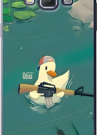 Чехол на samsung galaxy a7 a700h уточка с автоматом самсунг а7 а700х