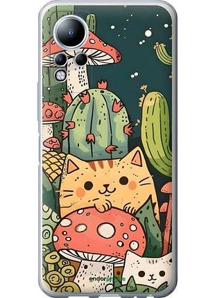Чохол на infinix note 12 коти гриби