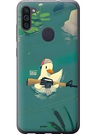 Чехол на samsung galaxy a11 a115f уточка с автоматом самсунг а11 а115ф