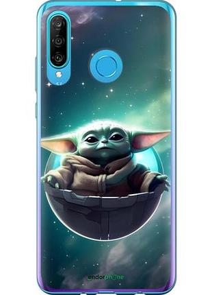 Чехол на huawei p30 lite малыш йода, грогу хуавей п30 лайт