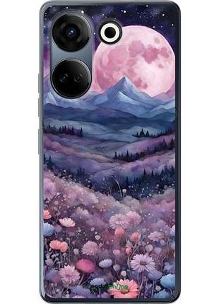 Чехол на tecno camon 20 pro ночь луна арт текно камон 20 про