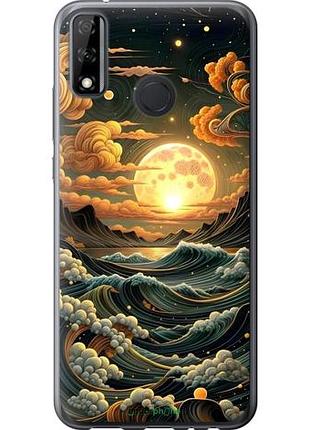 Чехол на huawei p smart 2020 арт волны хуавей п смарт 2020