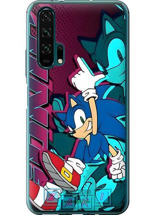 Чехол на huawei honor 20 pro соник sonic хуавей хонор 20 про