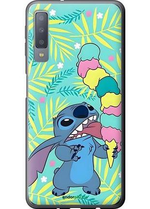 Чехол на samsung galaxy a7 (2018) a750f стич самсунг а7 (2018) а750ф