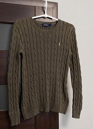 Світер polo ralph lauren крупної вʼязки / old money sweater knitted