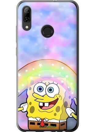 Чехол на huawei p smart 2019 спанч боб, sponge bob хуавей п смарт 2019