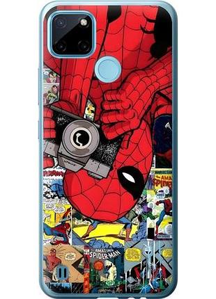 Чехол на realme c21y человек паук, spiderman 2 риалми с21у 2