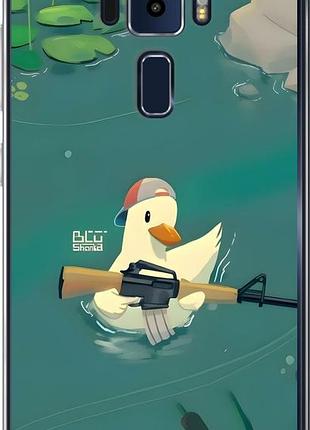 Чехол на asus zenfone 3 ze552kl уточка с автоматом асус зенфон 3 зе552кл