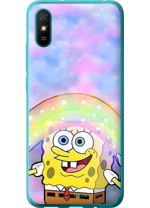 Чехол на xiaomi redmi 9a спанч боб, sponge bob сяоми редми 9а