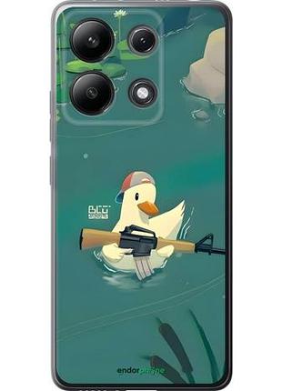 Чехол на xiaomi redmi note 13 4g уточка с автоматом сяоми редми ноут 13 4г