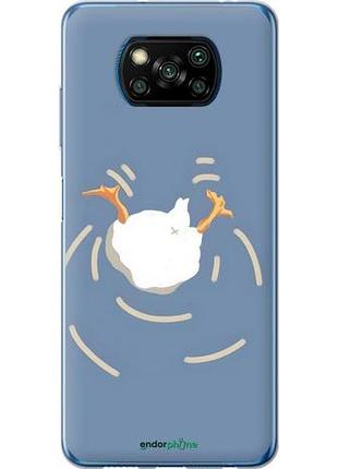 Чехол на xiaomi poco x3 pro смешная утка, гусь сяоми поко х3 про